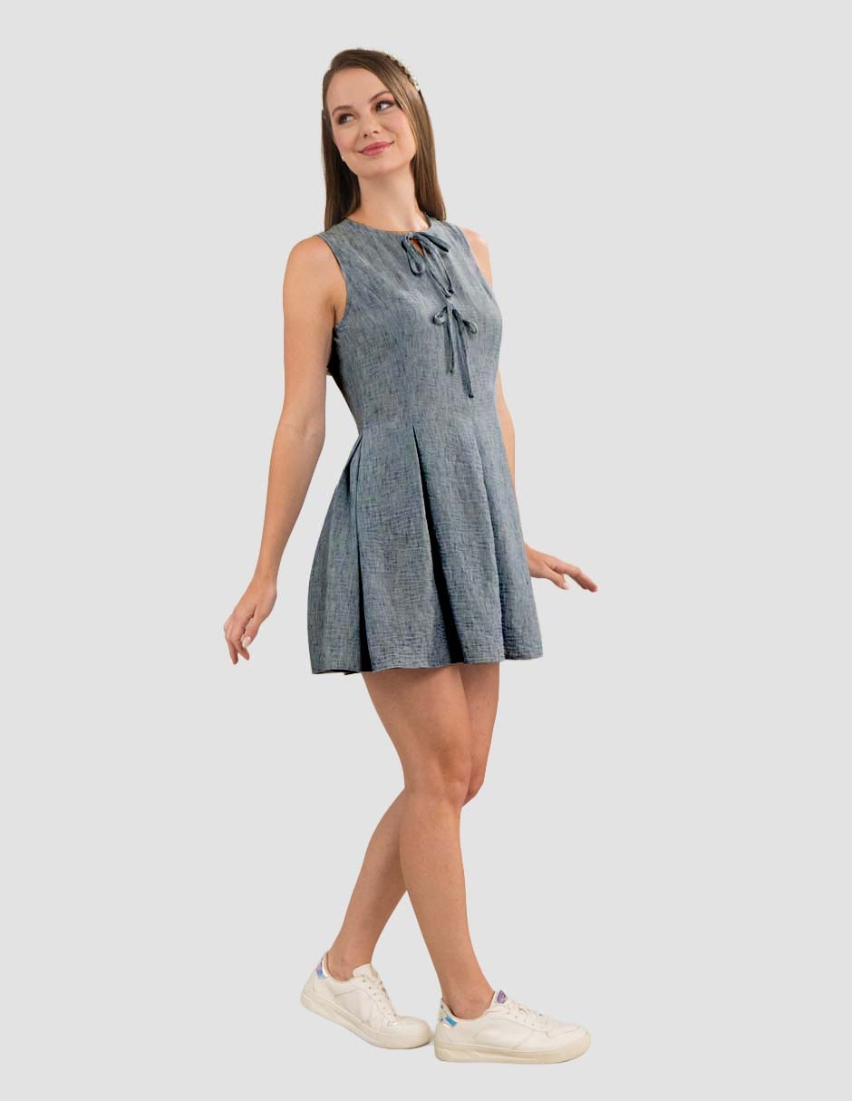 Vestido a la rodilla casual para mujer 4