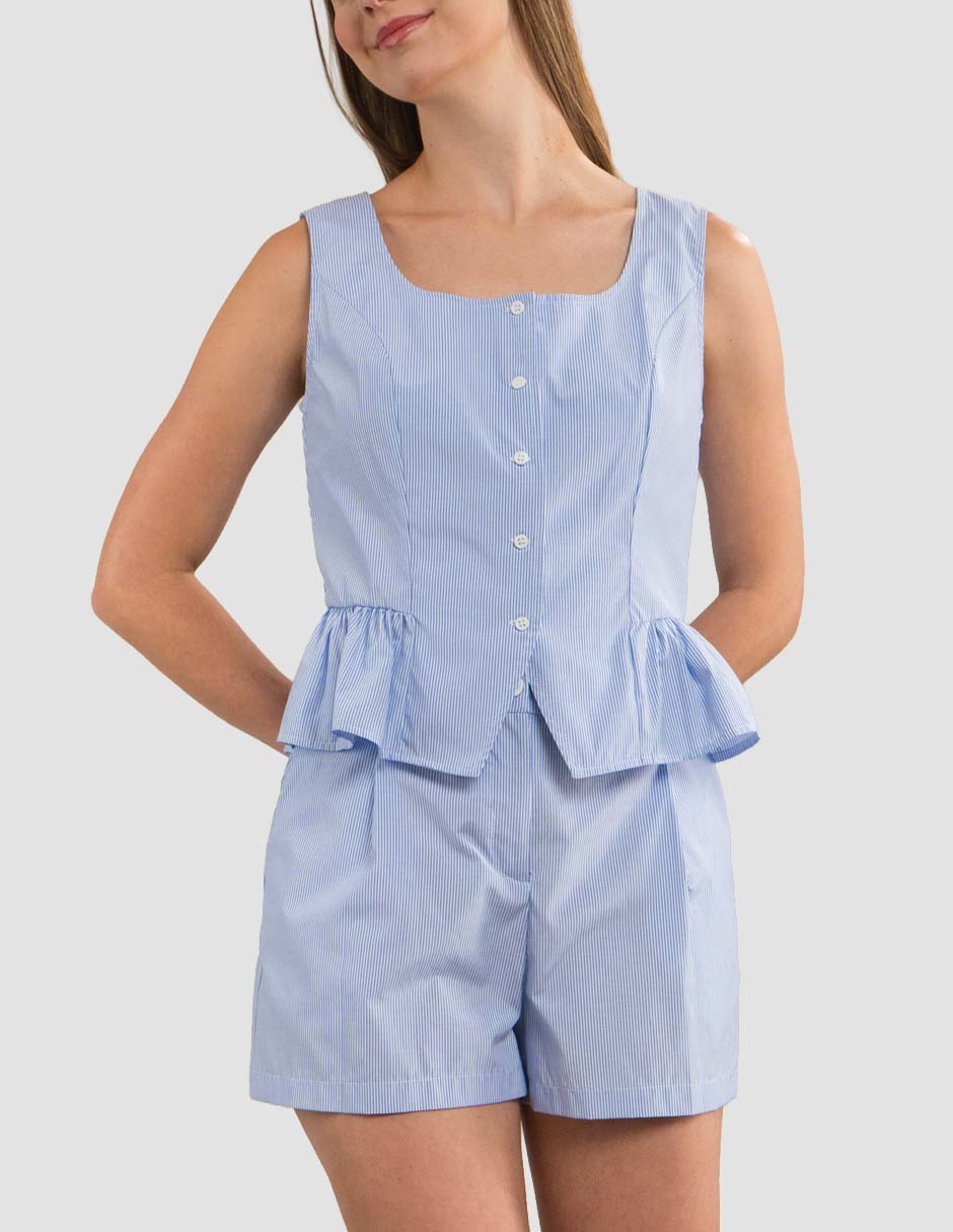 Blusa sin manga para mujer 2