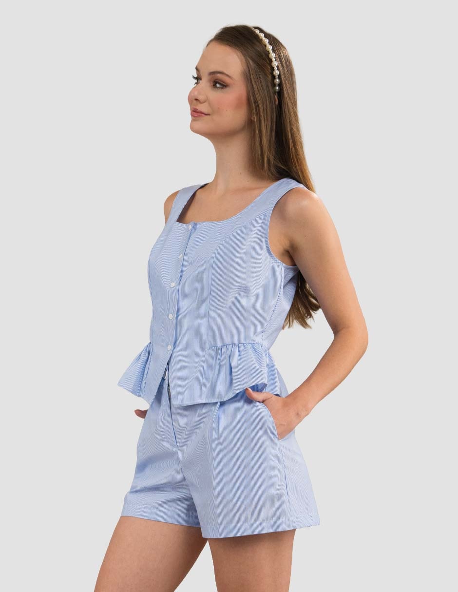 Blusa sin manga para mujer 4