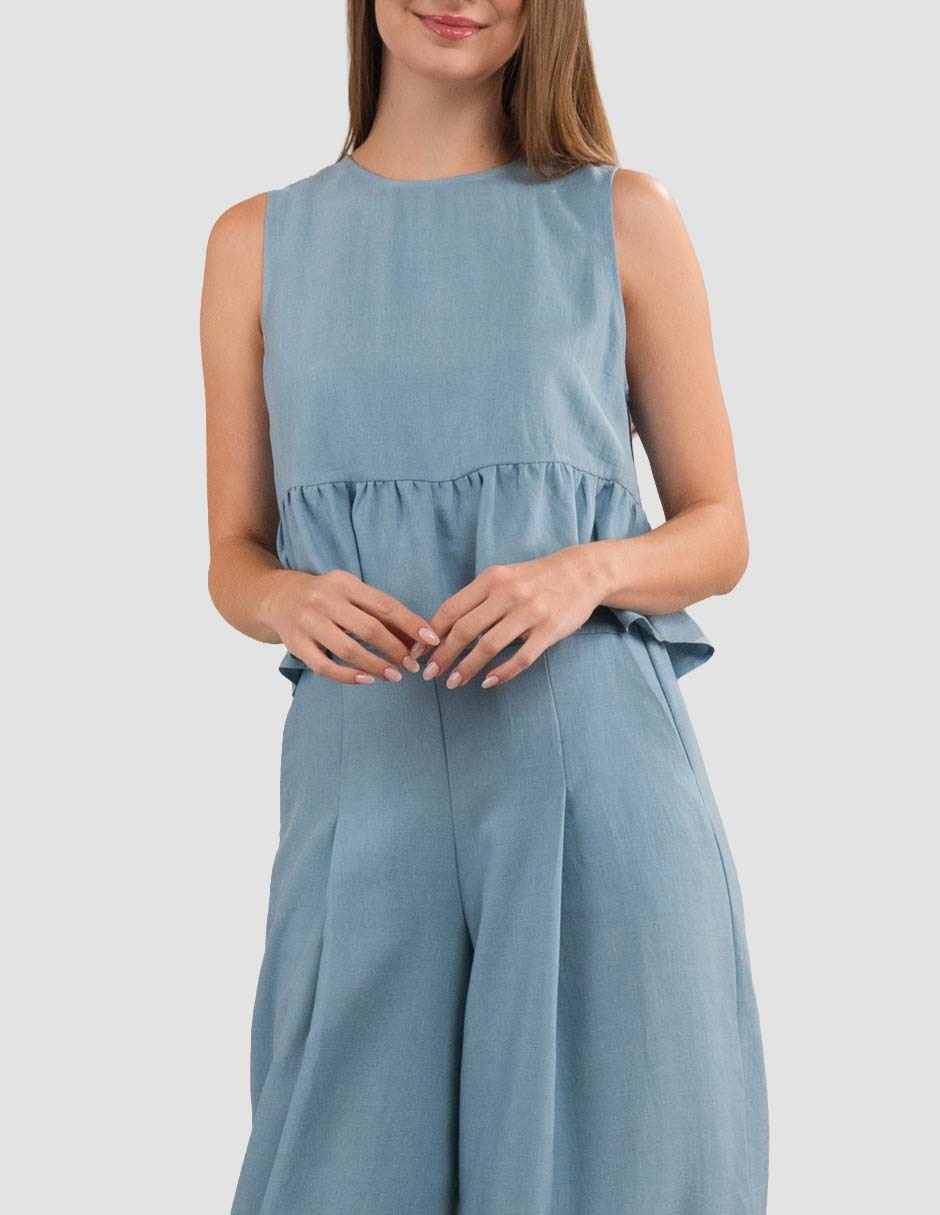 Blusa sin manga para mujer 2