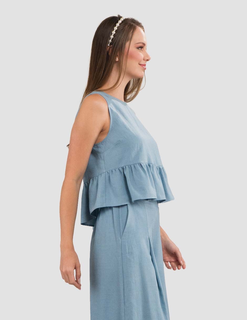 Blusa sin manga para mujer 4