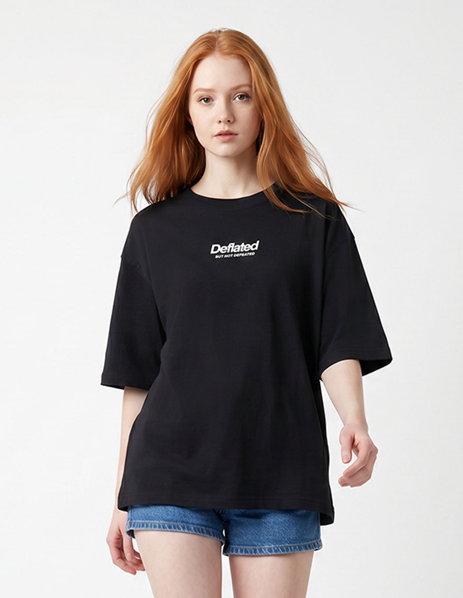 Playera manga al codo cuello redondo para mujer 1