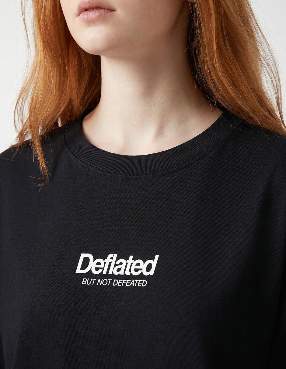 Playera manga al codo cuello redondo para mujer 4