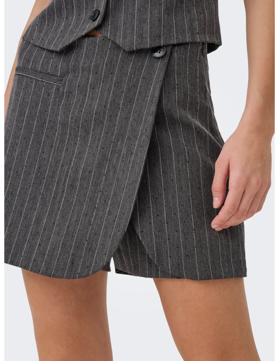 Falda/Falda short/Falda pantalón Corto de Mezcla de materiales a la (si aplica) Cintura alta 4