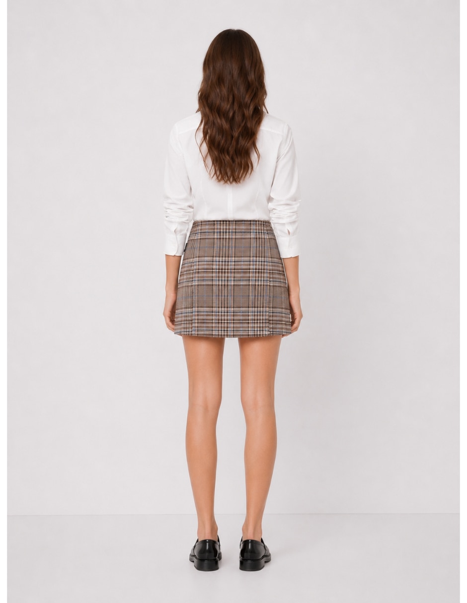 Falda mini a la cintura alta 2