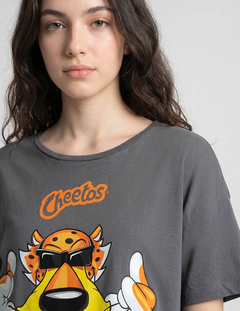 Playera manga corta cuello redondo para mujer 3