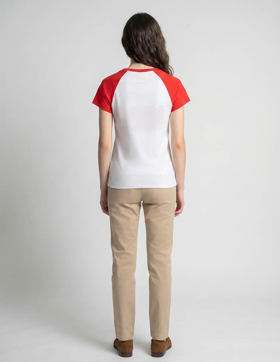 Playera manga corta cuello redondo para mujer 2
