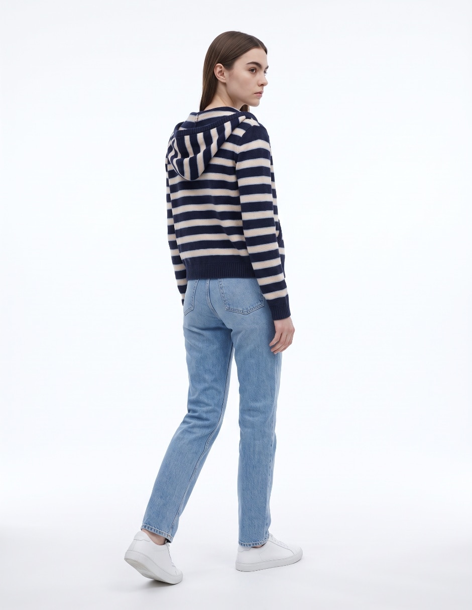 Suéter cuello redondo para mujer 2