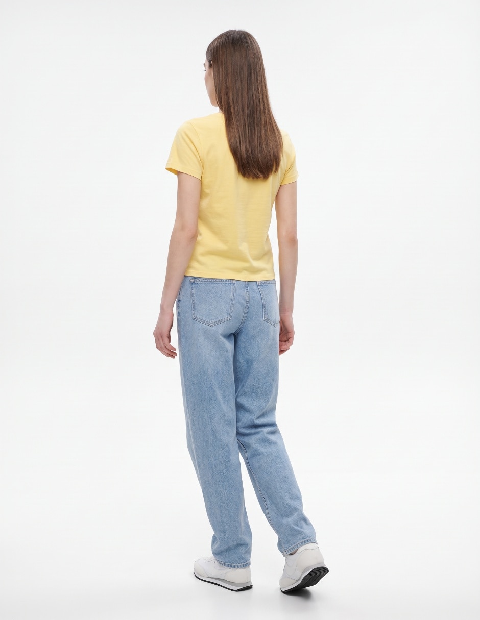 Playera sin mangas cuello redondo para mujer 2