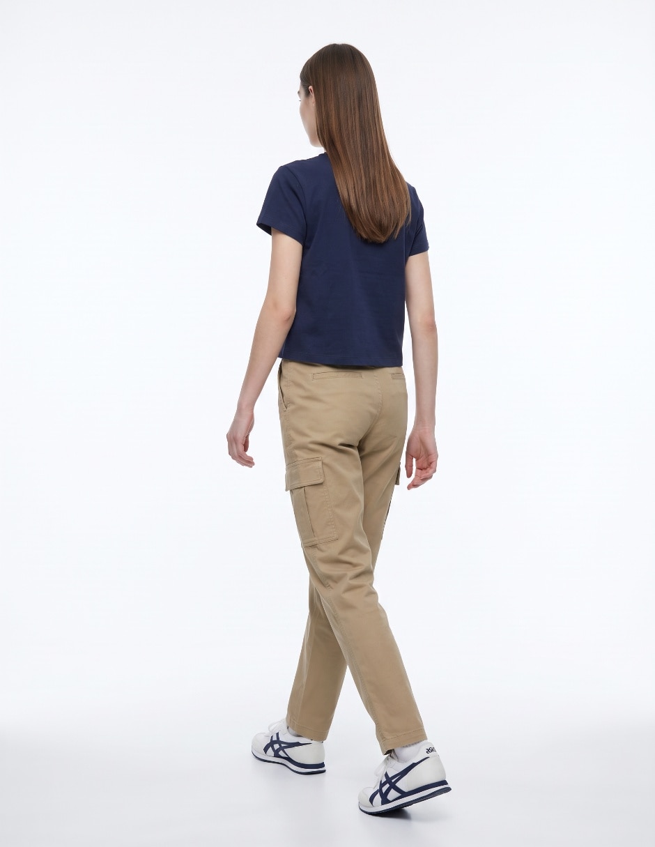 Playera sin mangas cuello redondo para mujer 2