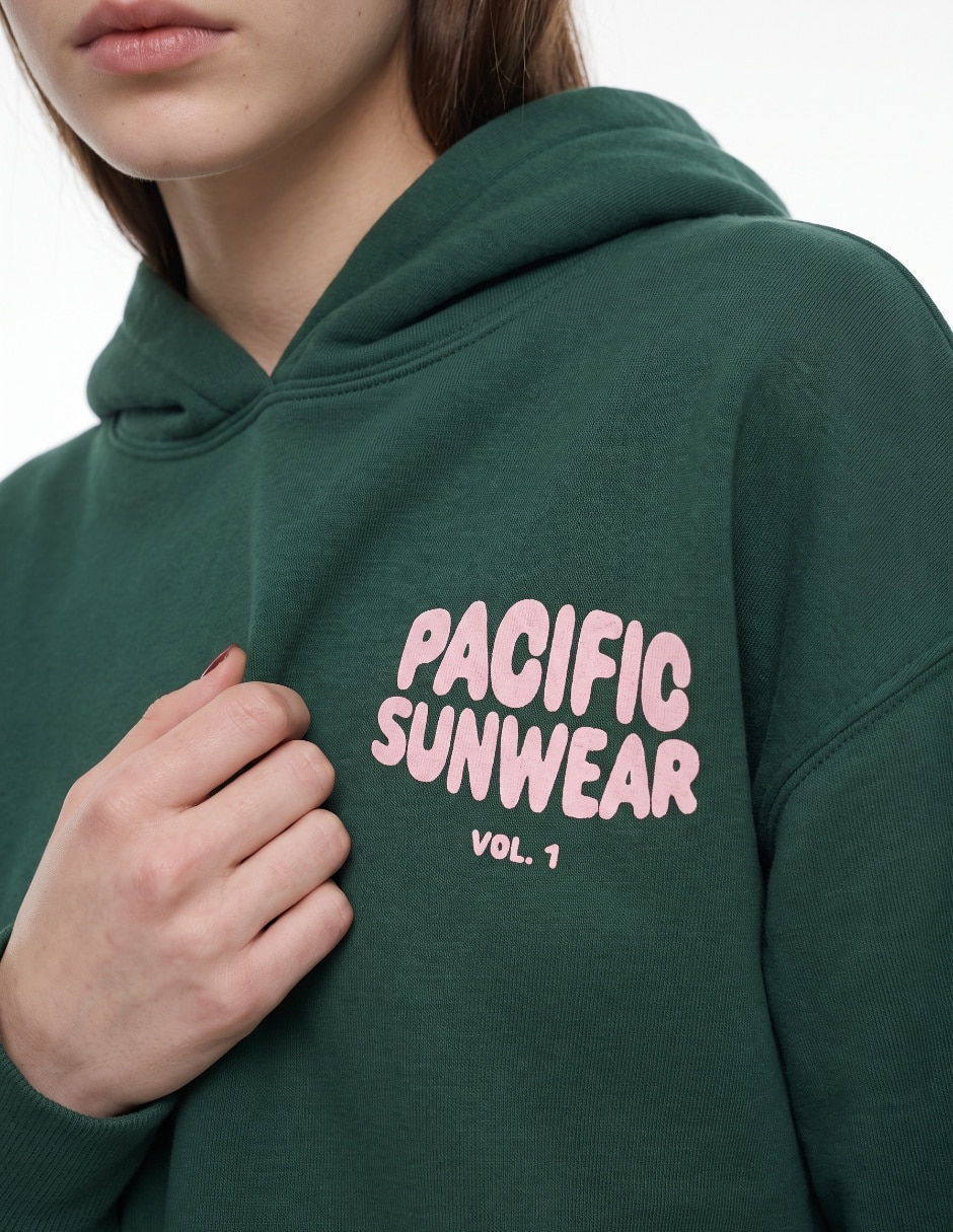 Sudadera con capucha y bolsa para mujer 4