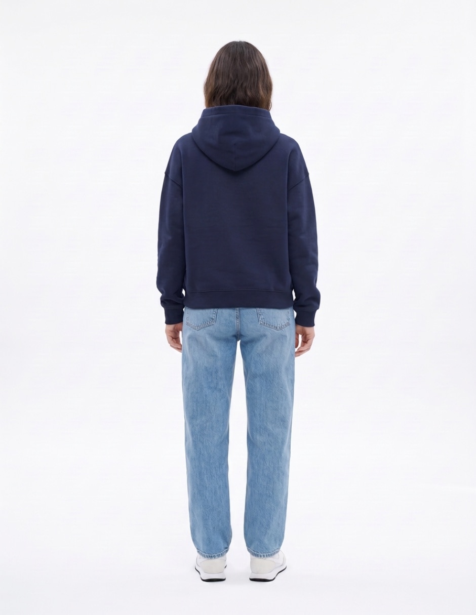 Sudadera con capucha y bolsa para mujer 2