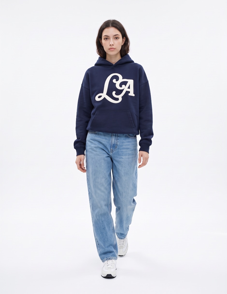 Sudadera con capucha y bolsa para mujer 3
