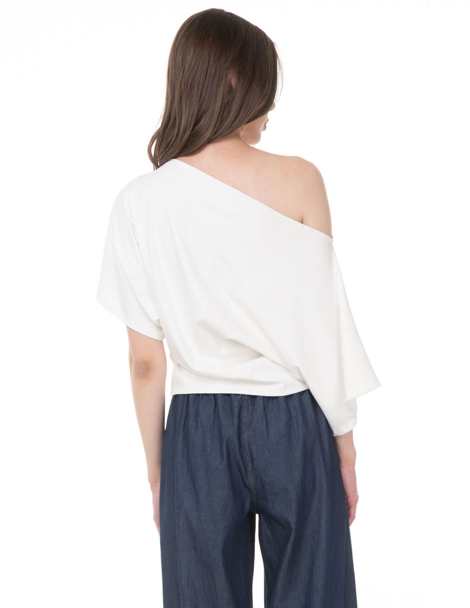 Blusa sarah bustani manga corta para mujer