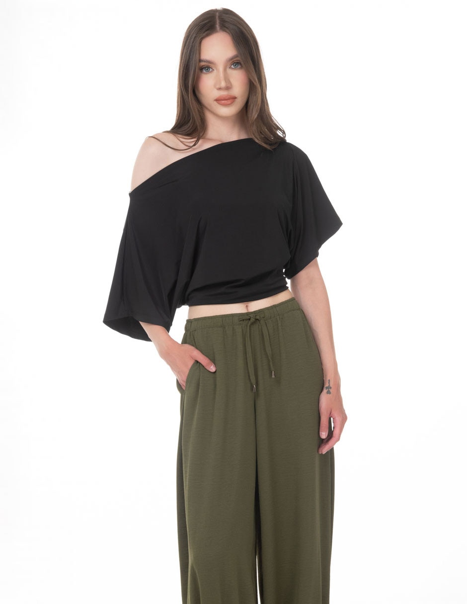 Blusa sarah bustani manga corta para mujer 1