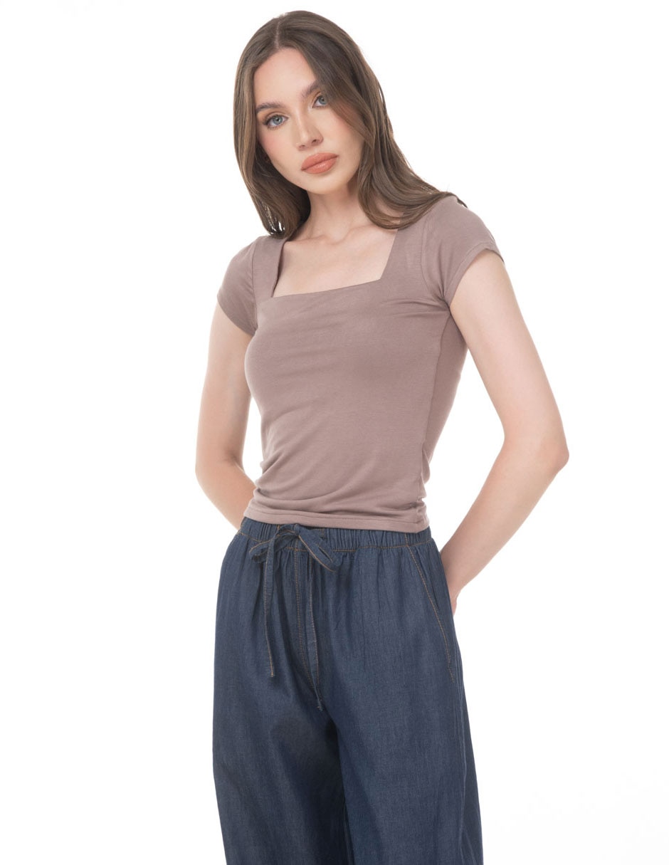Blusa sarah bustani manga corta para mujer Blusa sarah bustani manga corta para mujer