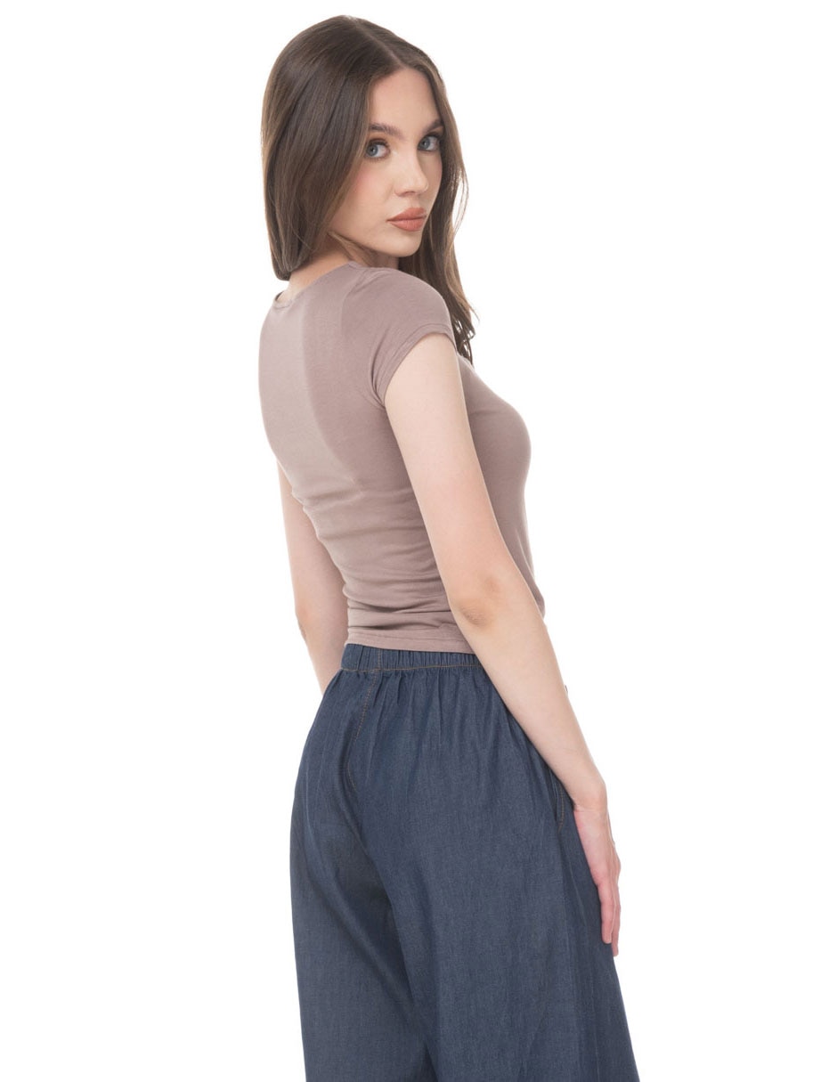 Blusa sarah bustani manga corta para mujer 2