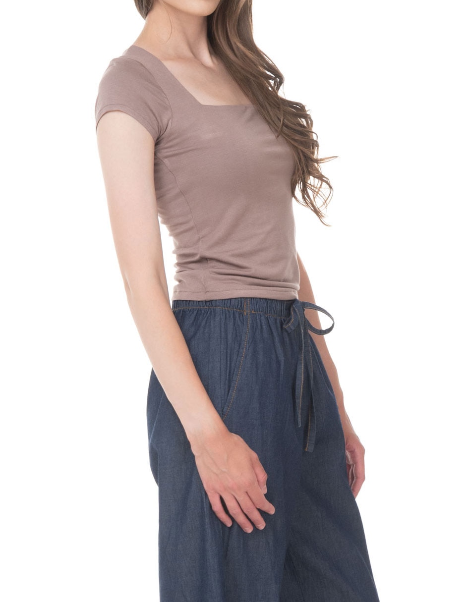 Blusa sarah bustani manga corta para mujer 3