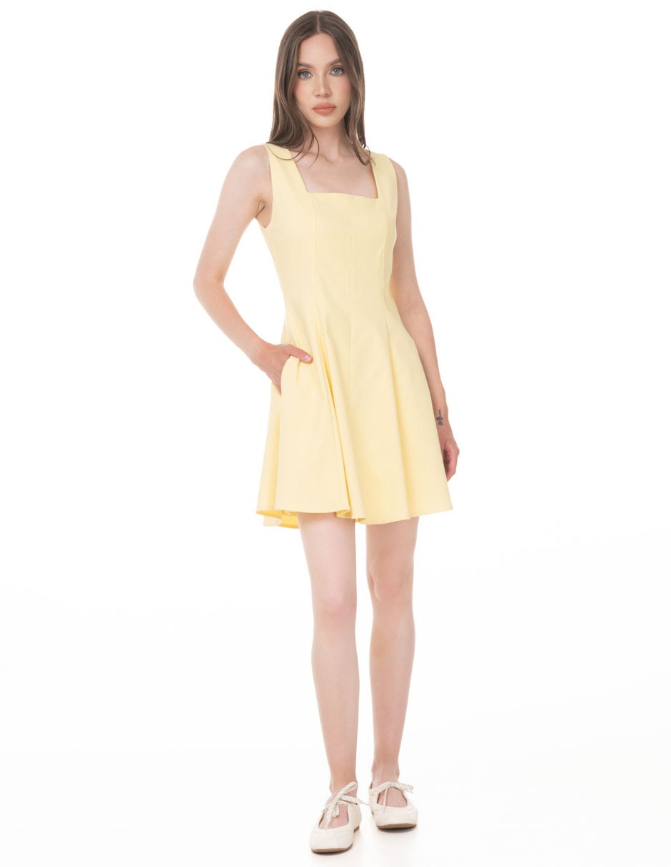 Vestido corto casual sarah bustani para mujer 3