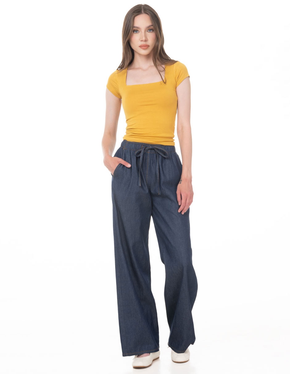 Blusa sarah bustani manga corta para mujer
