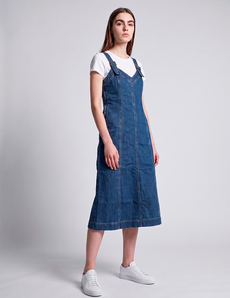 Vestido midi casual para mujer