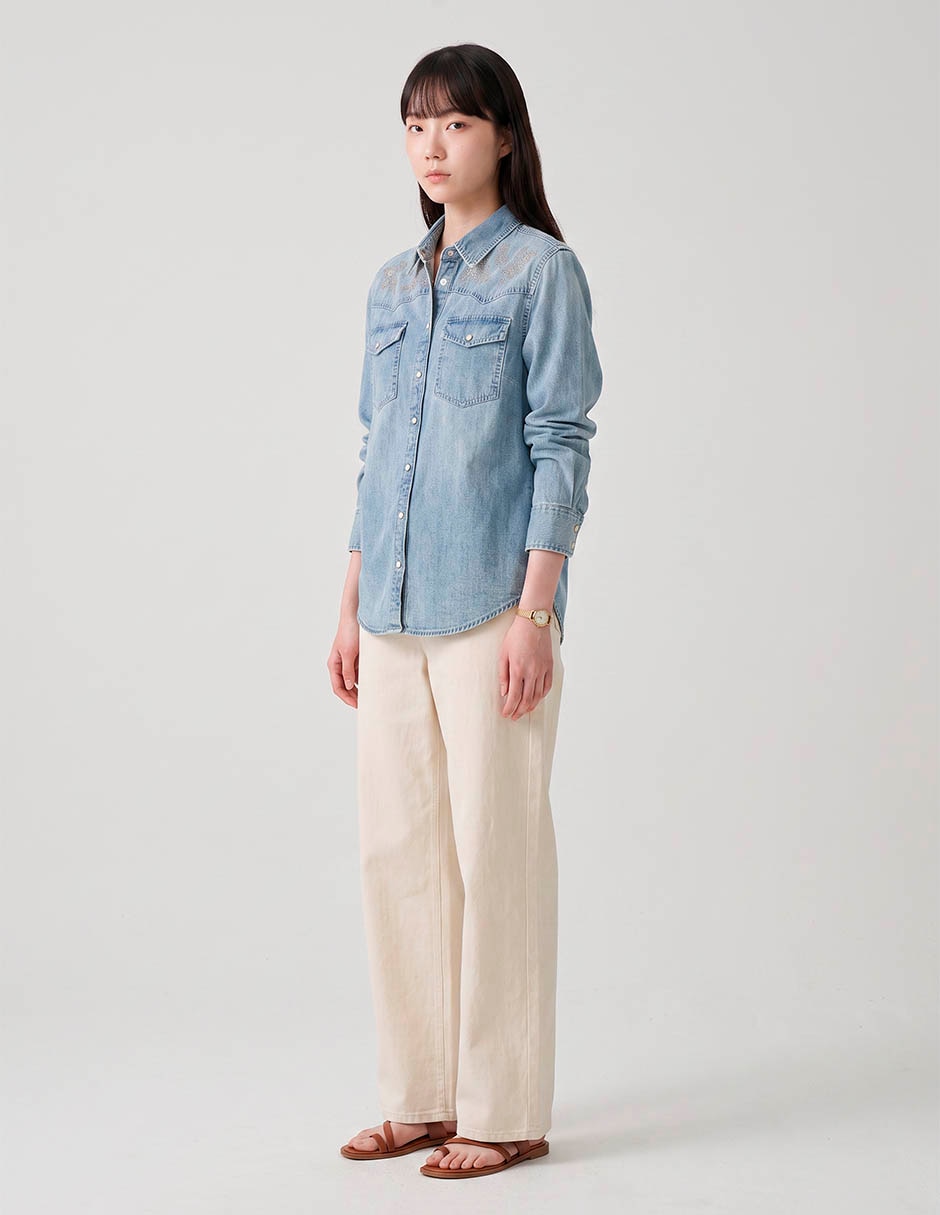 Blusa manga larga para mujer 3