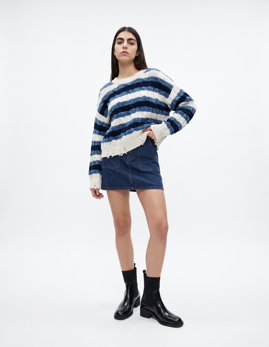 Suéter cuello redondo para mujer 3