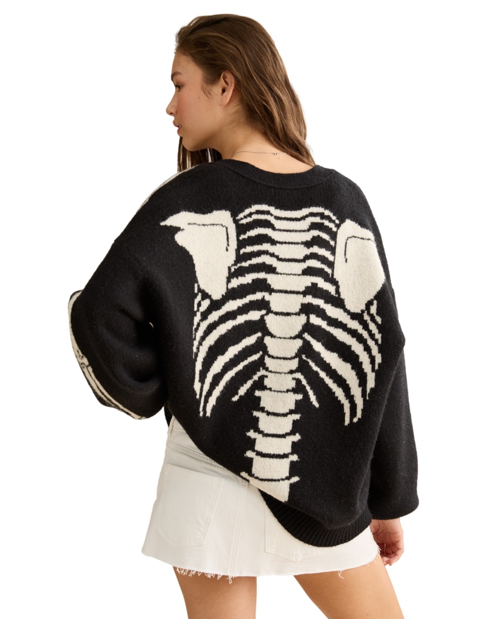 Suéter cuello v para mujer 3
