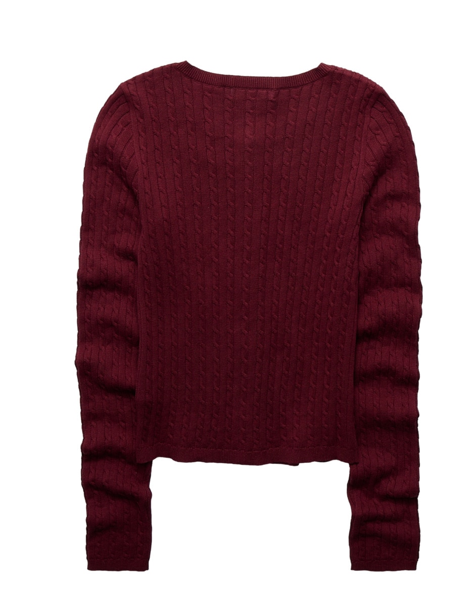 Suéter cuello redondo para mujer 4