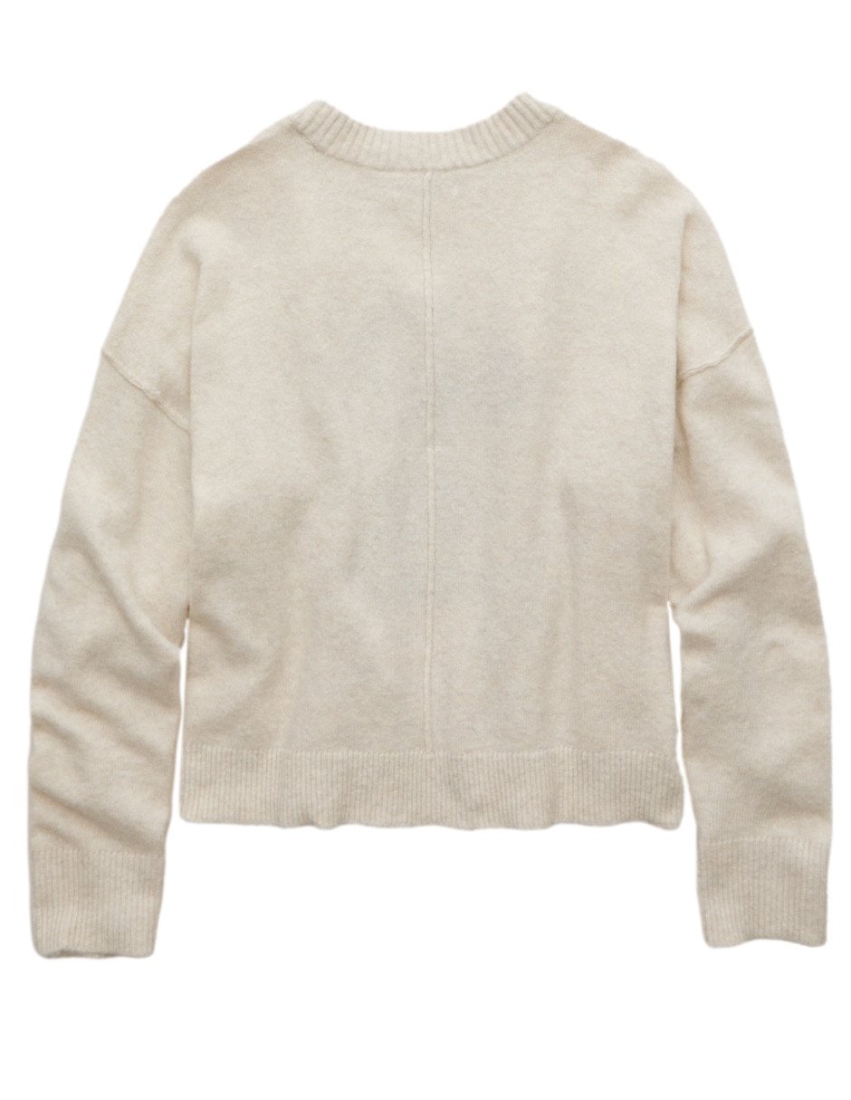 Suéter cuello redondo para mujer 4