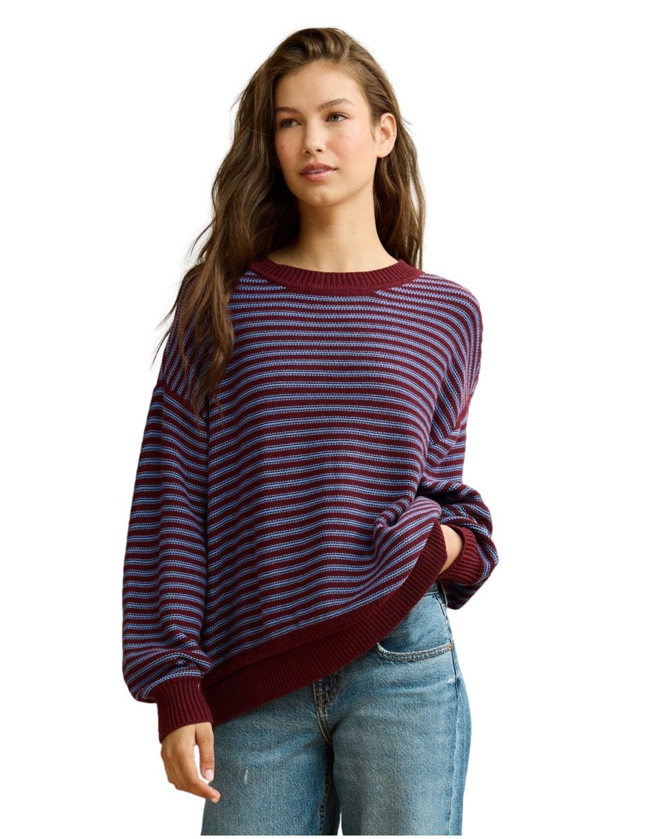 Suéter cuello redondo para mujer Suéter cuello redondo para mujer
