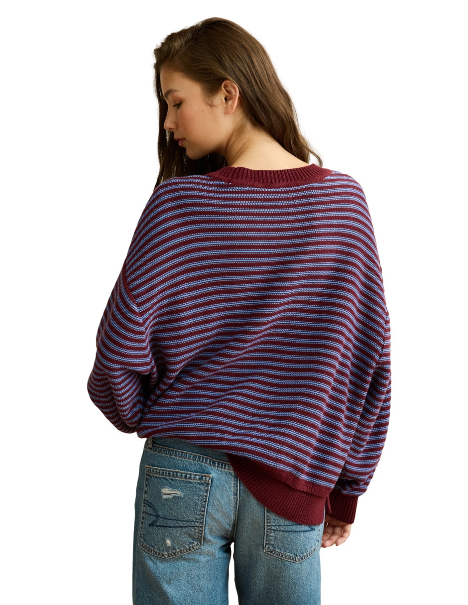 Suéter cuello redondo para mujer 2