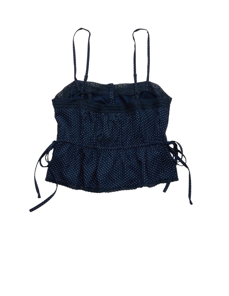 Top cuello abierto escote cuadrado tirante delgado 2