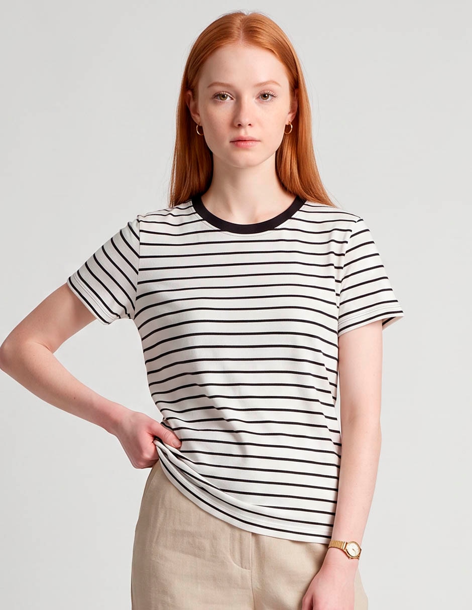 Playera manga corta american eagle cuello redondo para mujer