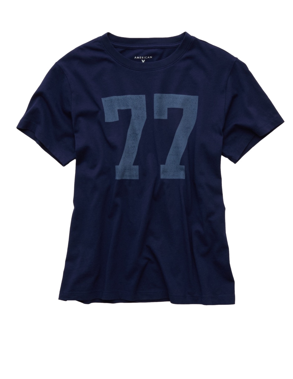 Playera manga corta american eagle tee cuello redondo para mujer