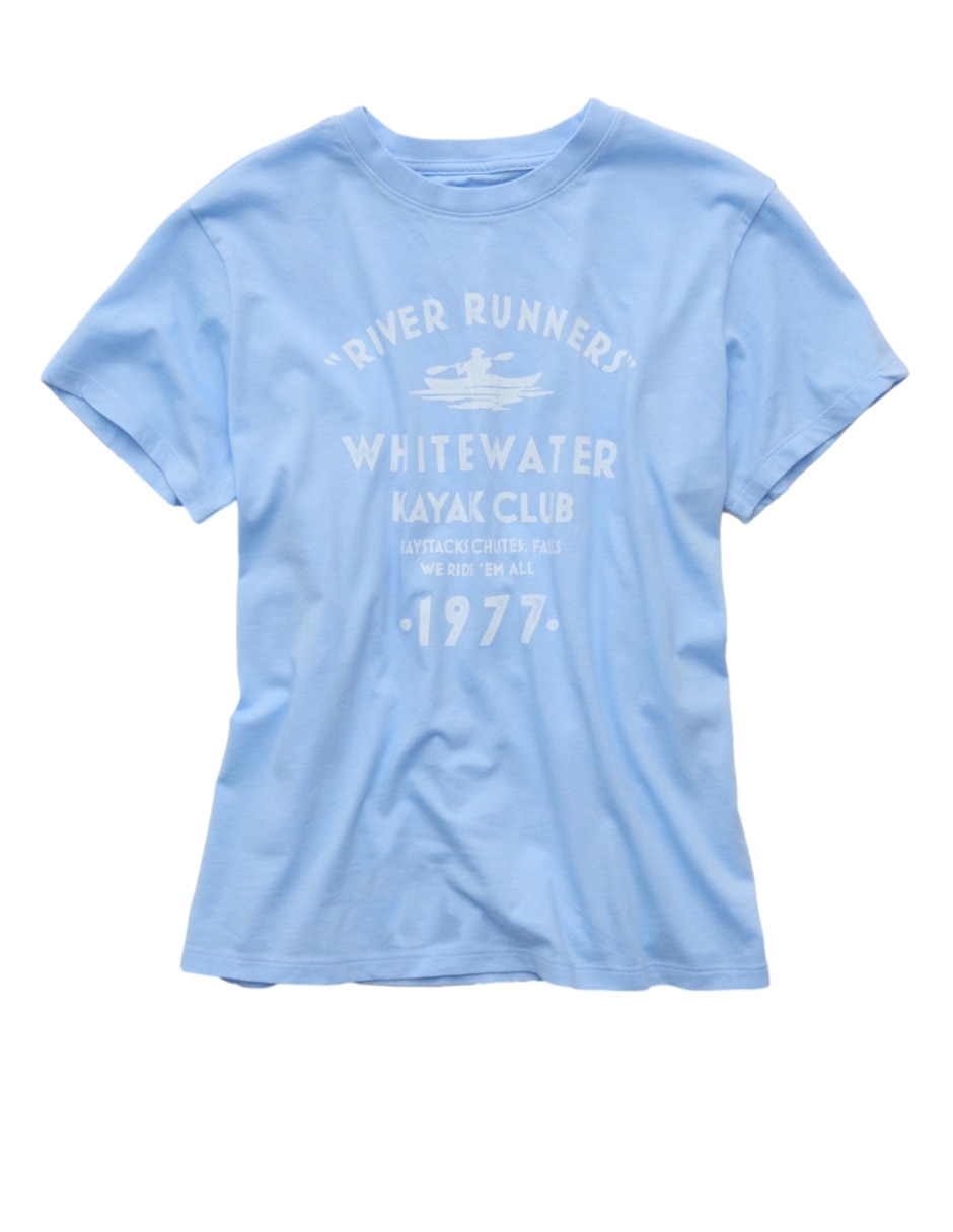 Playera manga corta american eagle tee cuello redondo para mujer