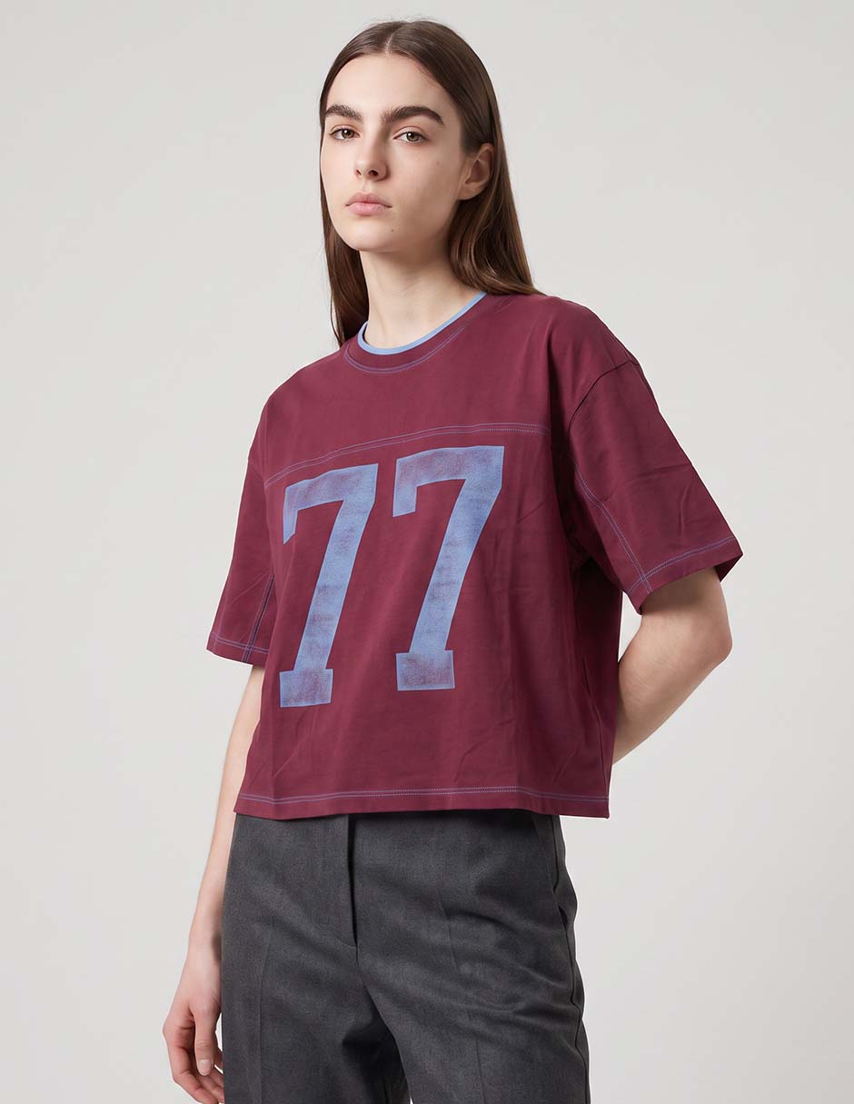 Playera manga corta cuello redondo para mujer Playera manga corta cuello redondo para mujer