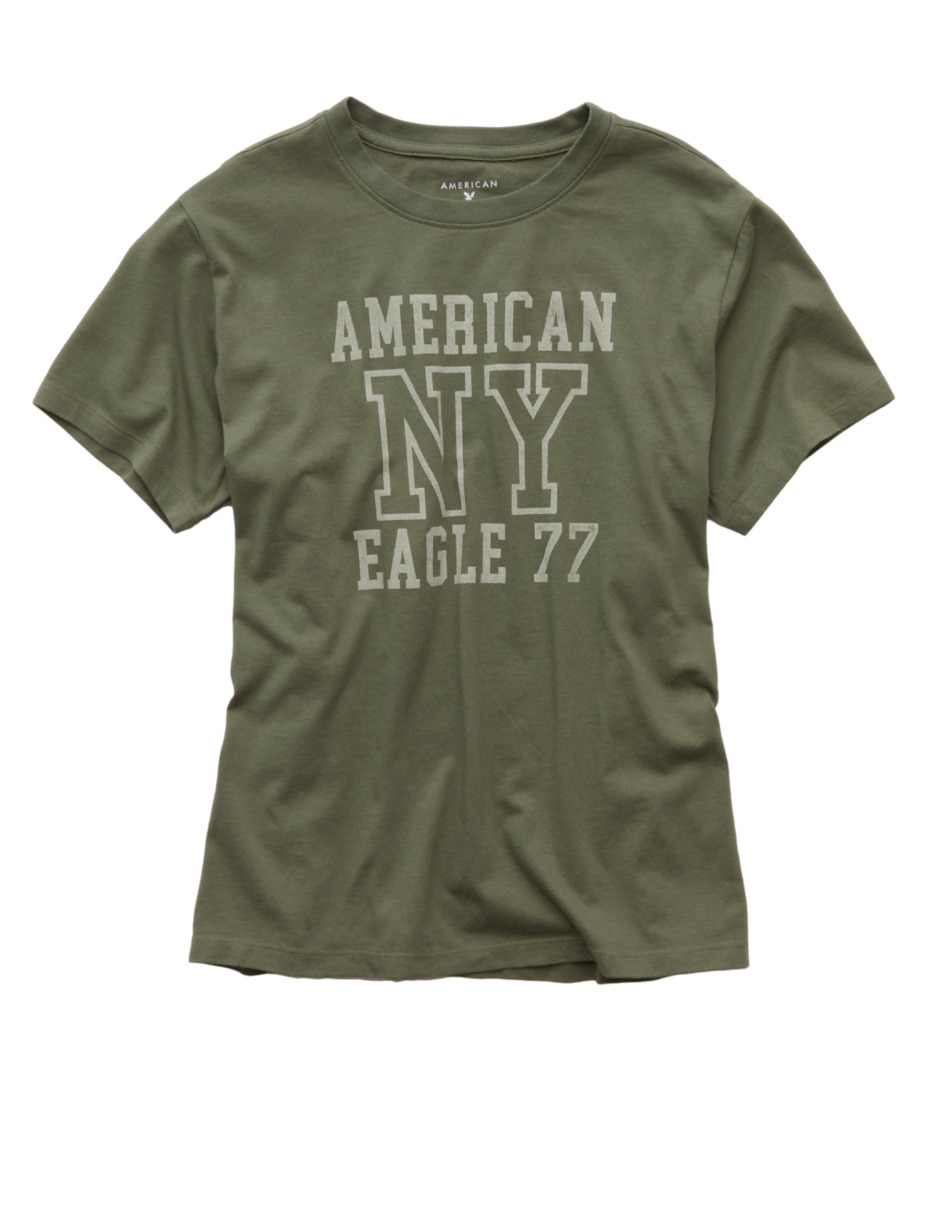 Playera manga corta american eagle tee cuello redondo para mujer