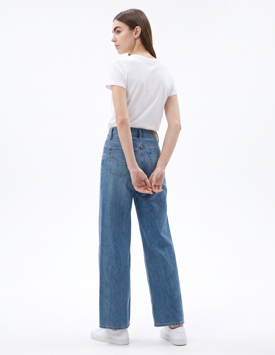 Jeans wide leg para mujer 2