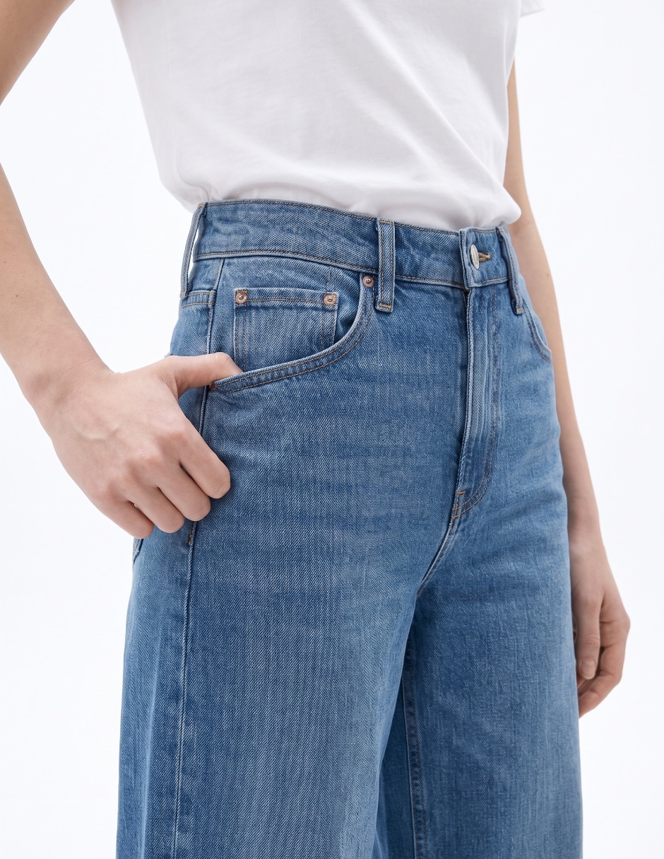 Jeans wide leg para mujer 4
