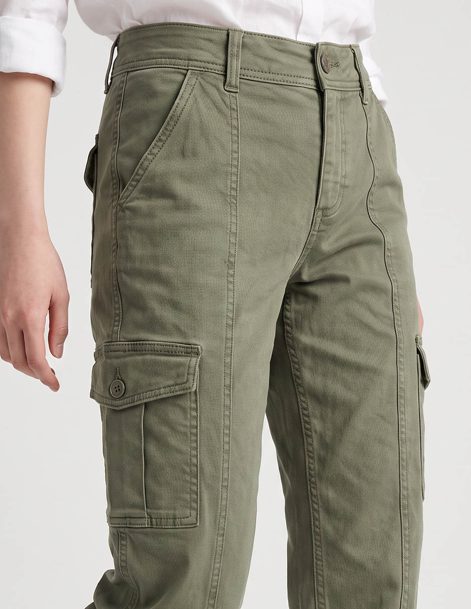 Pantalón cargo slim para mujer 4