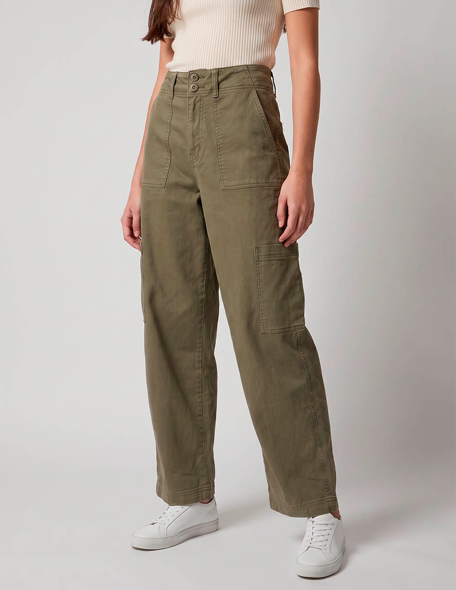Pantalón cargo american eagle wide leg para mujer