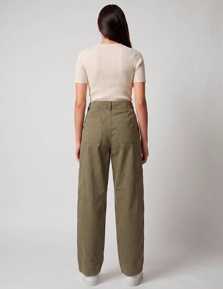 Pantalón cargo american eagle wide leg para mujer
