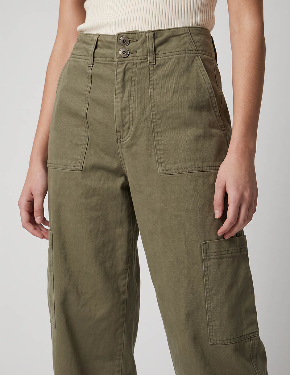 Pantalón cargo american eagle wide leg para mujer