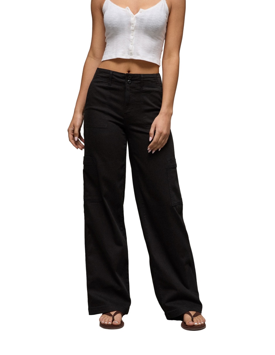 Pantalón cargo wide leg para mujer Pantalón cargo wide leg para mujer