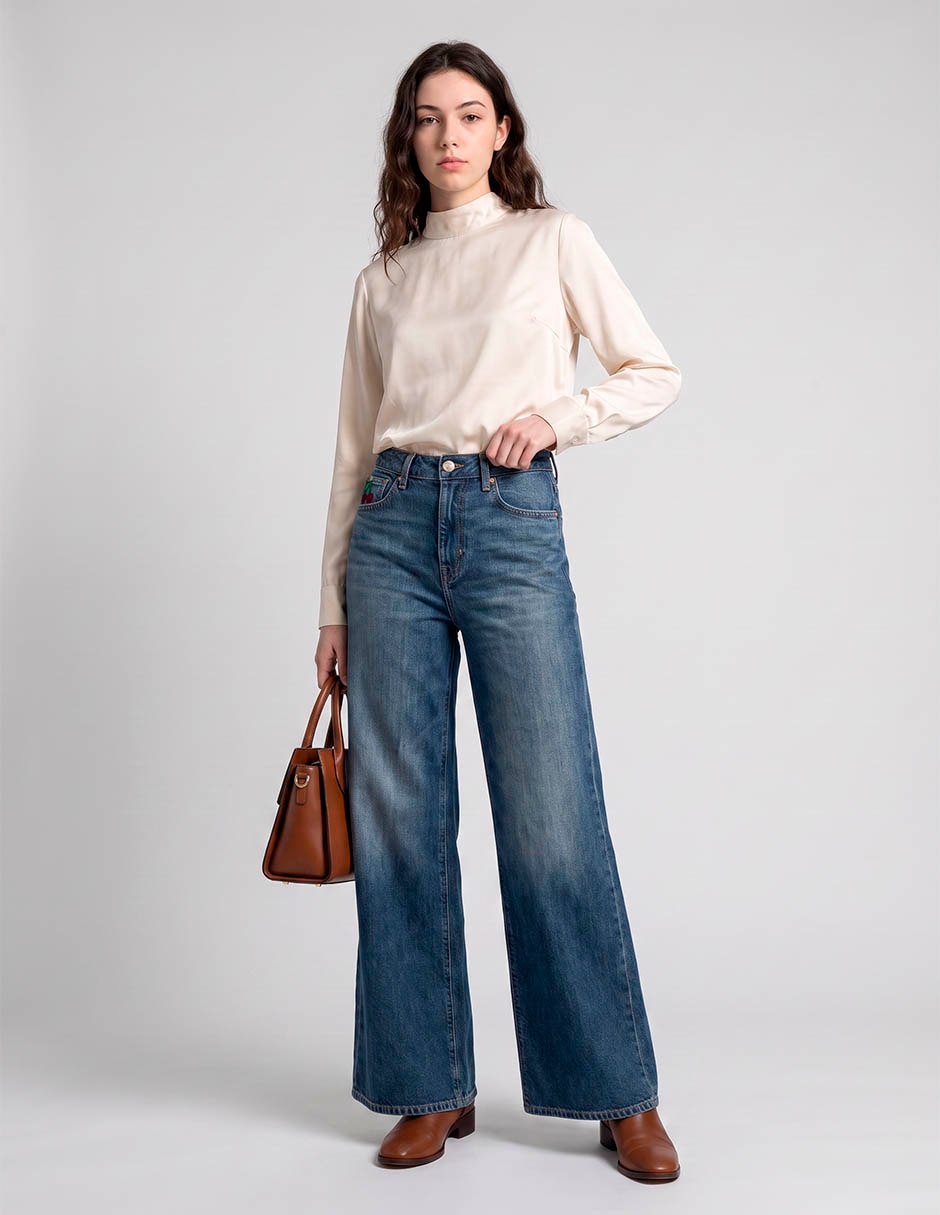 Jeans wide leg para mujer 3