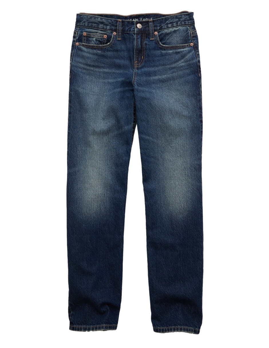 Jeans slim straight a la cintura para mujer 4