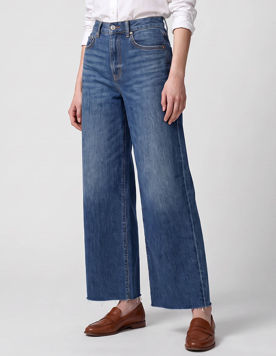 Jeans wide leg para mujer