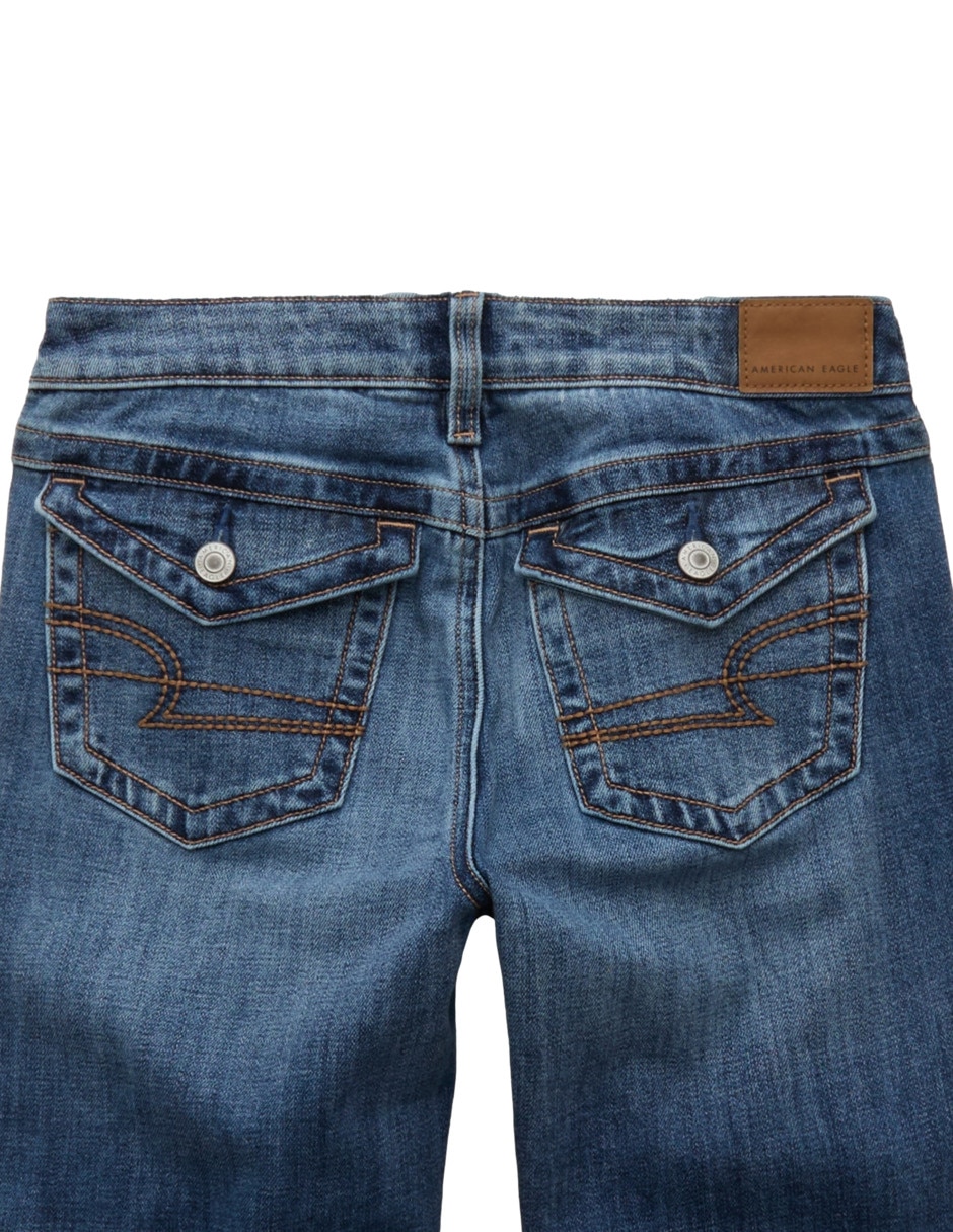 Jeans regular bota wmns kick boot d corte cintura para mujer 3