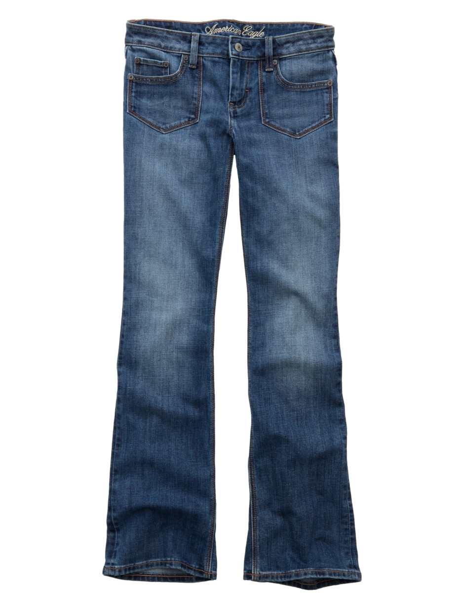 Jeans regular bota wmns kick boot d corte cintura para mujer 4